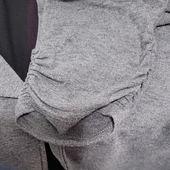 Women's Gray Open-Front Cardigan - Picture 6 of 6